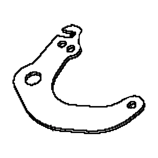 Bellcrank-Antrieb, schwarzes Zinkplat 5892899-02