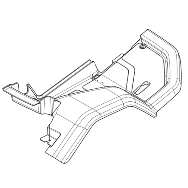 Abdeckung Fußplatte, rechts