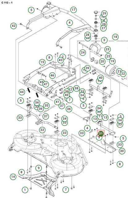Querstange Vorne Grau 5900813-02