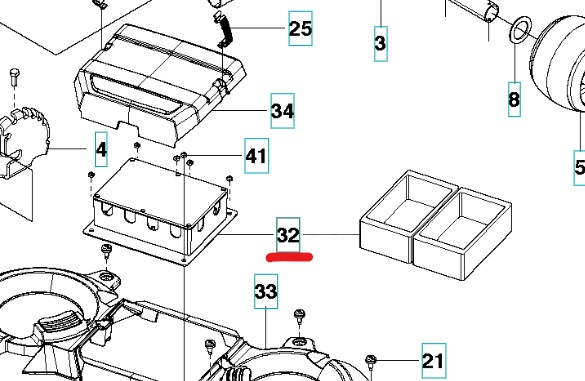 Motorsteuergerät, Mähwerk 5914572-01
