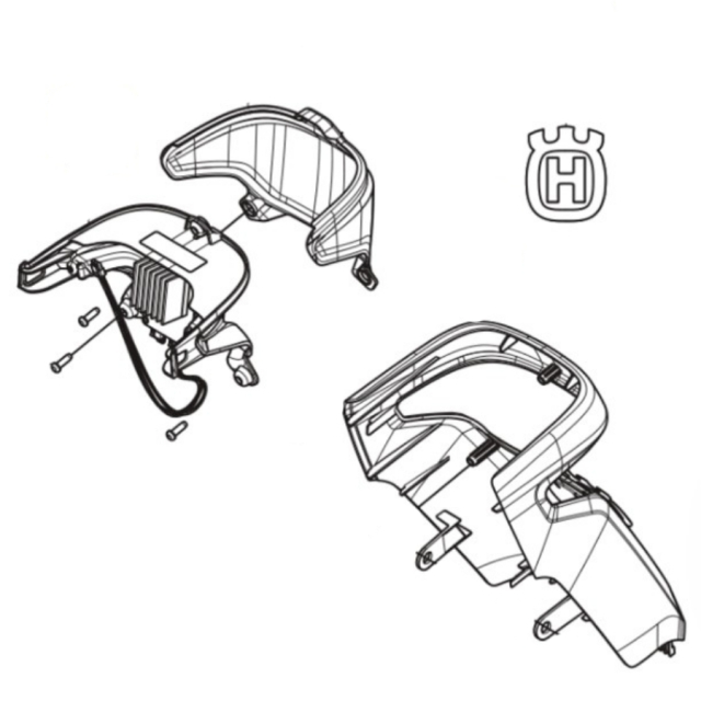 Lenkungsabdeckung Vorderteil M, Stroh