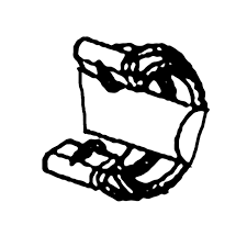 Klemme für gewellten Schlauch, 1/4 Schwarz