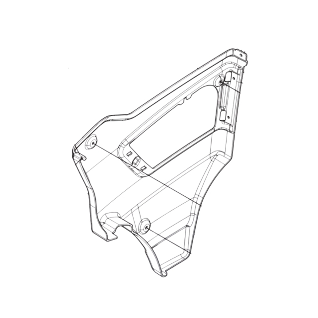 Rechte Abdeckung P 520Dx/P 525Dx