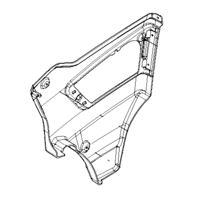 Rechte Abdeckung P 520Dx/P 525Dx Fo