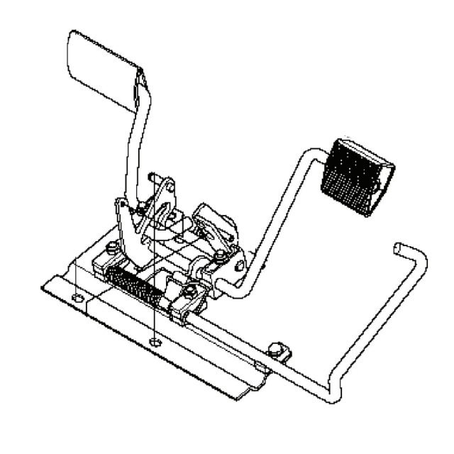 Pedalplattenbaugruppe mit Lager