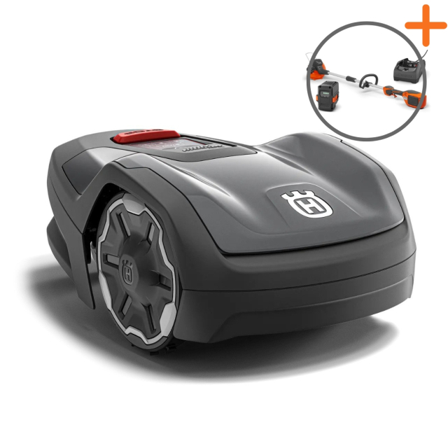 Husqvarna Automower® Aspire™ R4 | Akku-Trimmer gratis dazu!