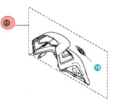Frontabdeckung, Inkl. Aufkleber 5010563-01 Frontabdeckung, Inkl. Aufkleber 5010563-01