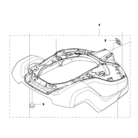 Gehäuse kit Automower 430X, 450X