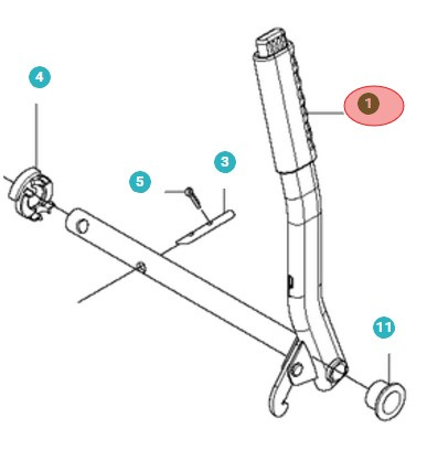 Hebehebel Kpl 5010653-01