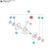 Kolbenbolzenlager Husqvarna 340, 345, 350 5014516-01 Kolbenbolzenlager Husqvarna 340, 345, 350 5014516-01
