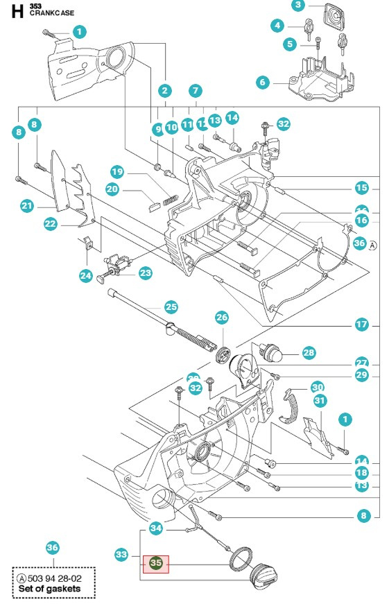 Tankdeckeldichtung 5016268-01