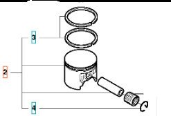 Kolben Husqvarna 3120XP
