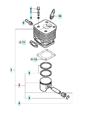 Kolben Husqvarna 3120XP