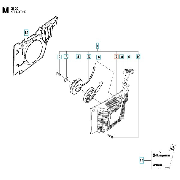 Startergehäuse 3120XP