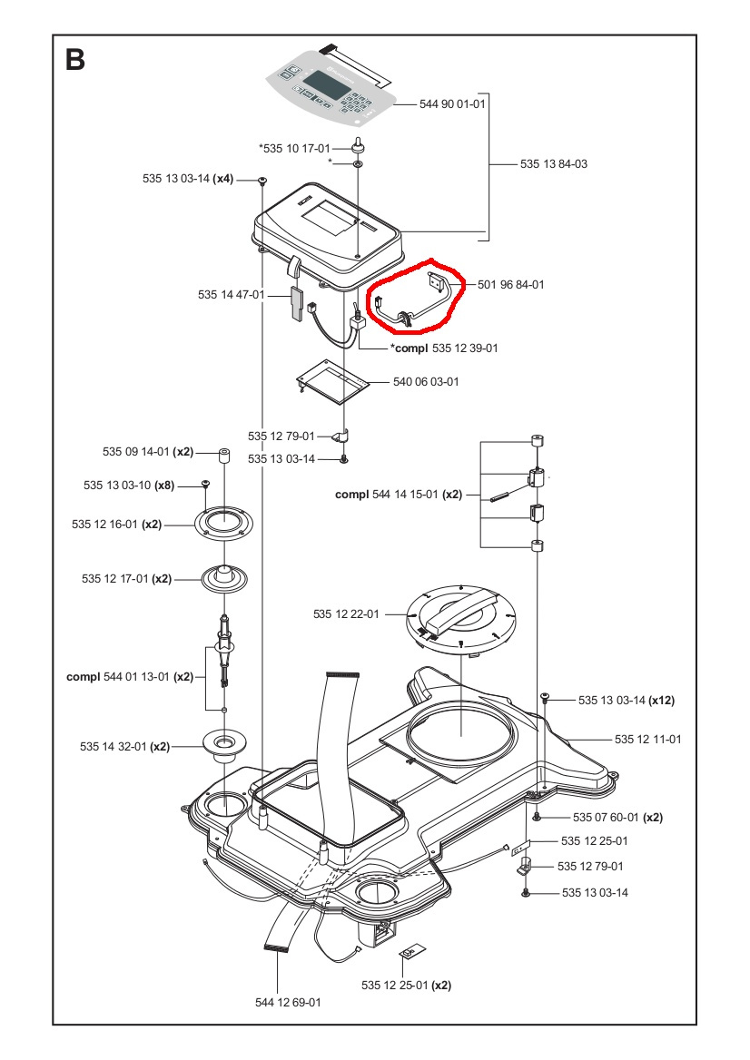 Microschalter 220AC, 230ACX 2007-2009