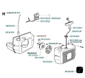 Kraftstofftank Jonsered RS40, RS51, RS52 Kraftstofftank Jonsered RS40, RS51, RS52