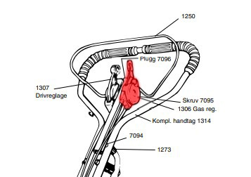 Gas-/Bremssteuerung Pro S OHV 5032989-01