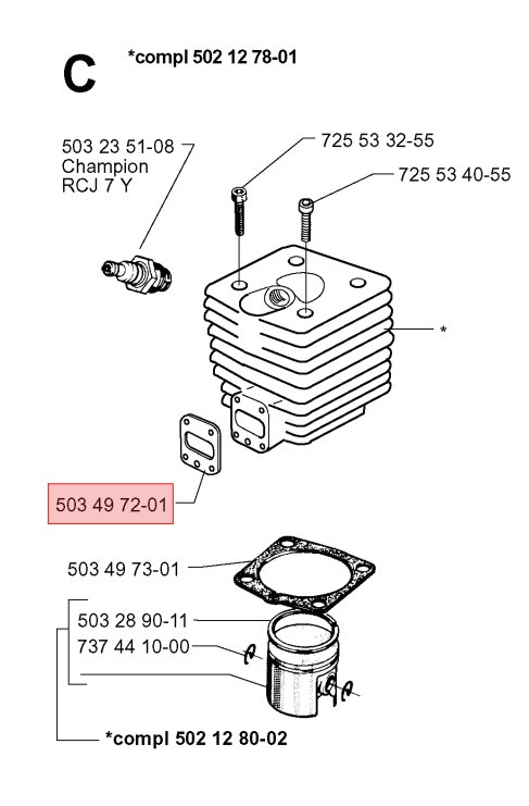 Dichtung, Distanzstück 5034972-01