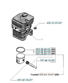 Zylinder Husqvarna 39, 40, 45, 49 Zylinder Husqvarna 39, 40, 45, 49