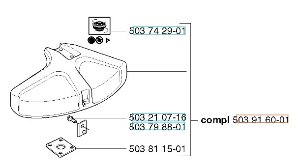 Blende 240R, 245RX, 250RX, 252RX