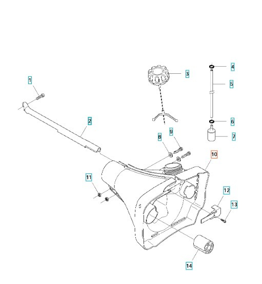 Kraftstofftank Jonsered BC, FC, CC 2145, 2245