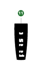 Aufkleber Starter Jonsered CC2245, FC2245, FC2255, FC2256