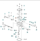 Feder, schnelle Leerlaufrückstellung Feder, schnelle Leerlaufrückstellung