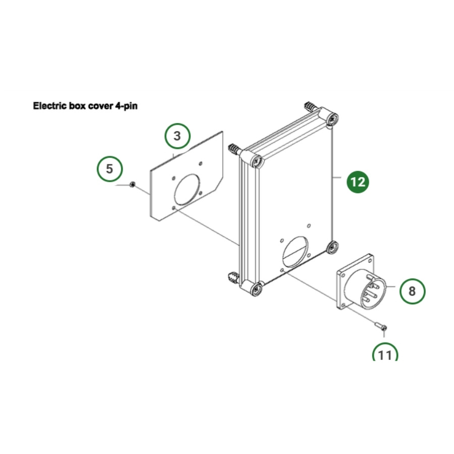 Abdeckung 4 Pin