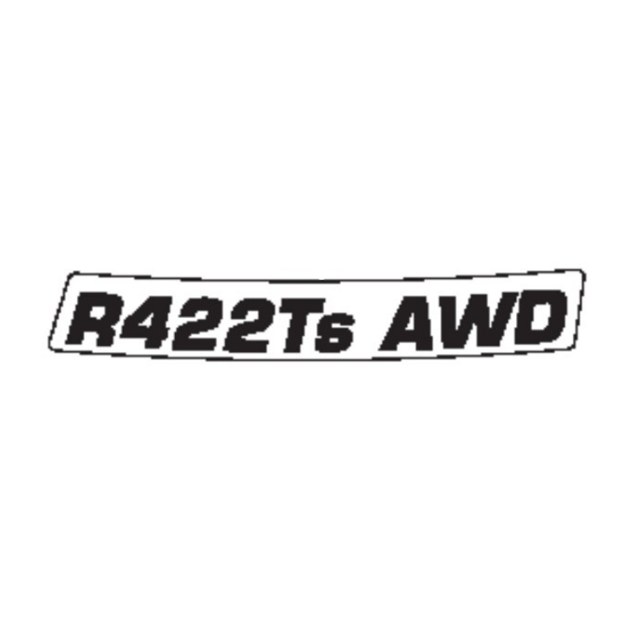 Aufkleber R422Ts AWD