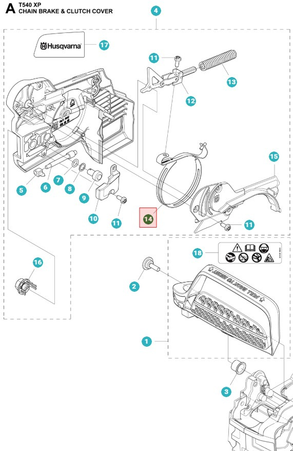 Bremsband T540XP, T540XP Mark II, III, 540XP Mark III