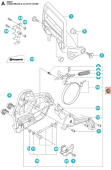 Kupplungsdeckel Husqvarna 562XPG, 562XPG Mark II Kupplungsdeckel Husqvarna 562XPG, 562XPG Mark II