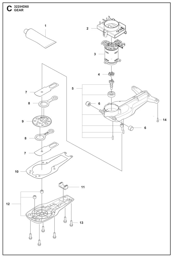 Motorbaugruppe Bldc E8 20 mm mit F 5299085-01