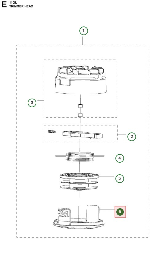 Abdeckung unten Husqvarna 110iL
