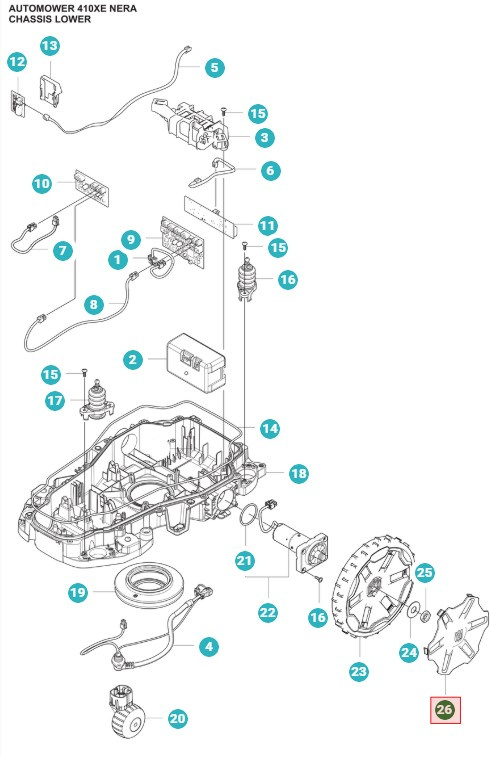 Radkappe 405XE Nera, 410XE Nera, 430X Nera, 450X Nera