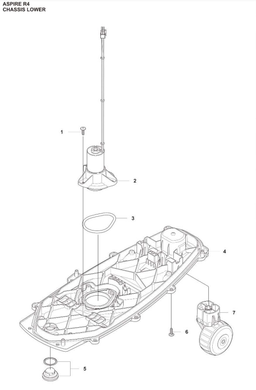 Unteres Chassis Aspire R4