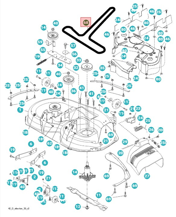 Keilriemen LTH1842, LTH174, YTH130, LTH184T