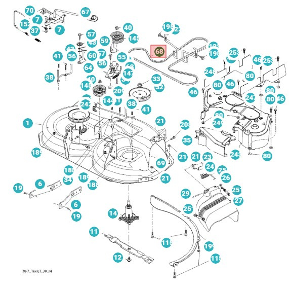 Keilriemen Husqvarna LT126, LT151, LT154 LT1597
