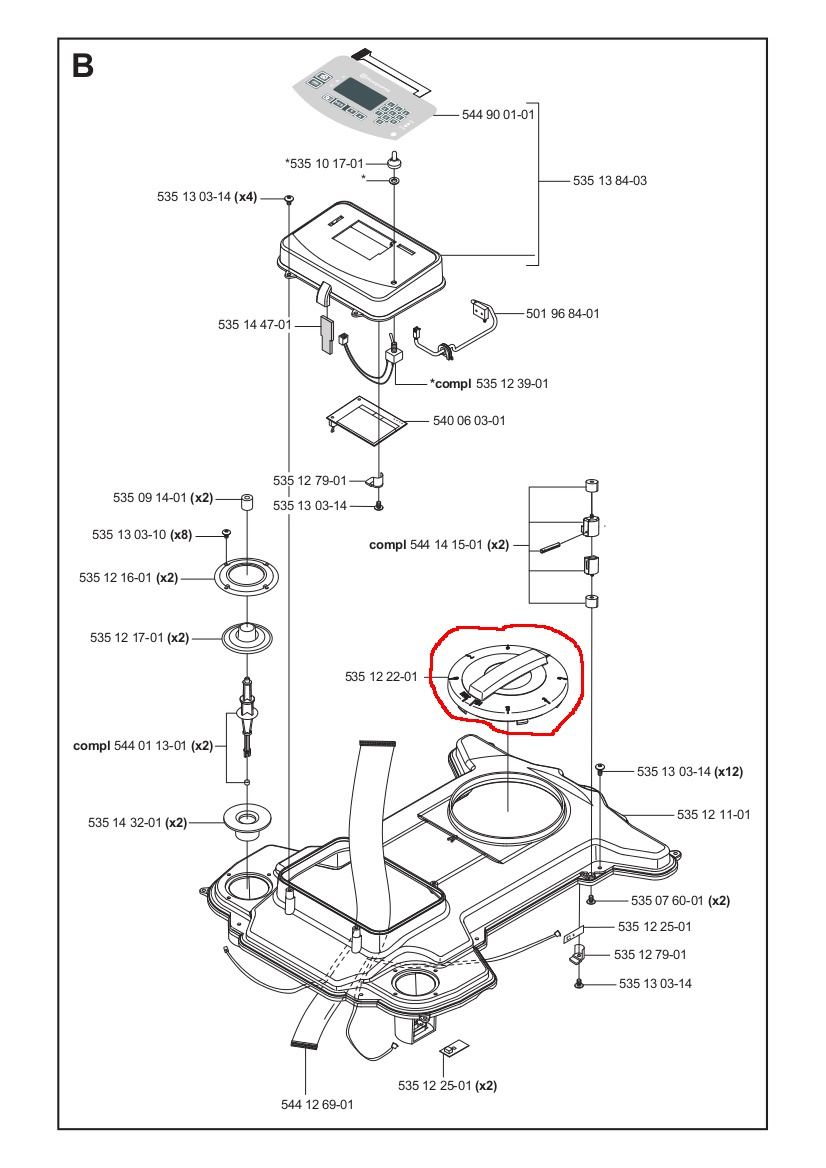 Deckel für Höhenverstellung