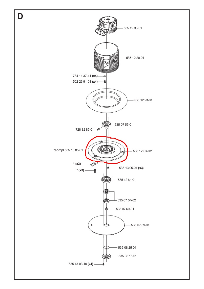 Messerscheibe 210C, 220AC, 230ACX, Solar, R160