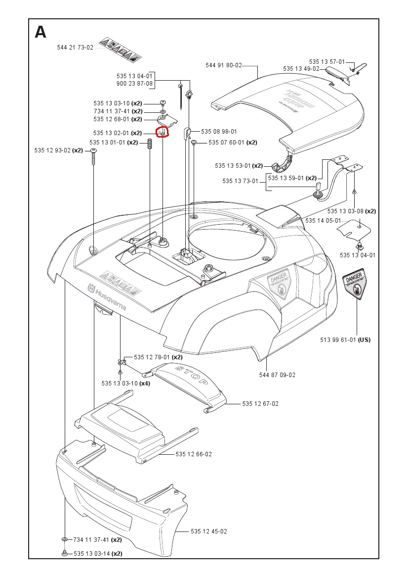 Feder f. Haltebügel