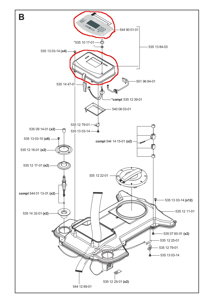 TASTATUR kit 220AC 2007-2009