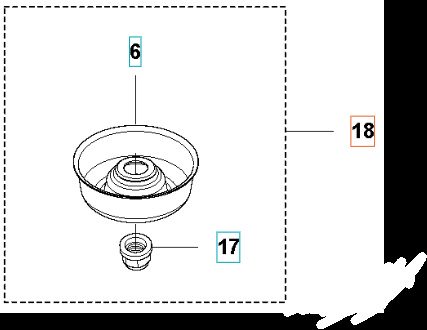 Ersatzteilsatz Stützbecher 5353344-01