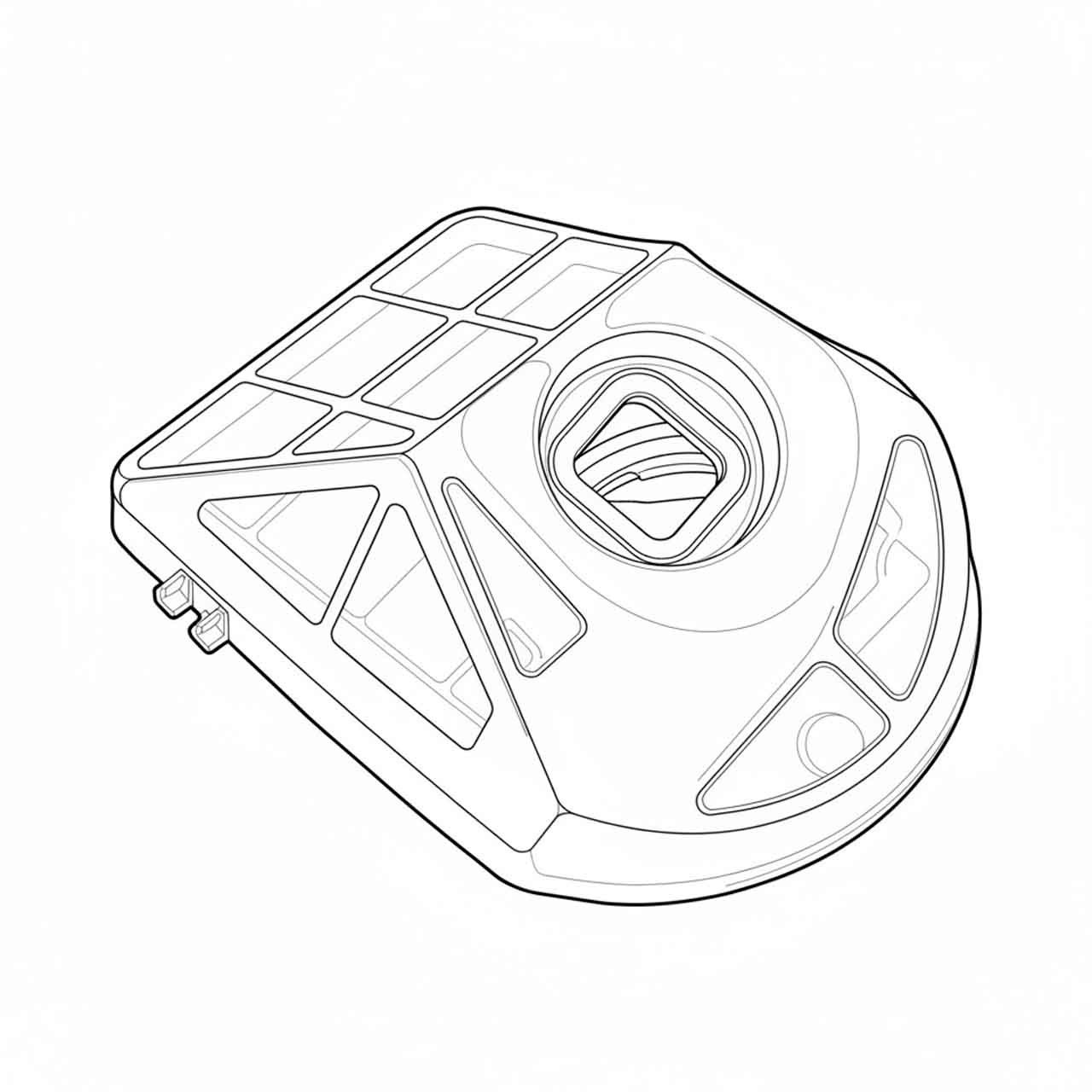 Luftfilter-Bausatz Schwarz