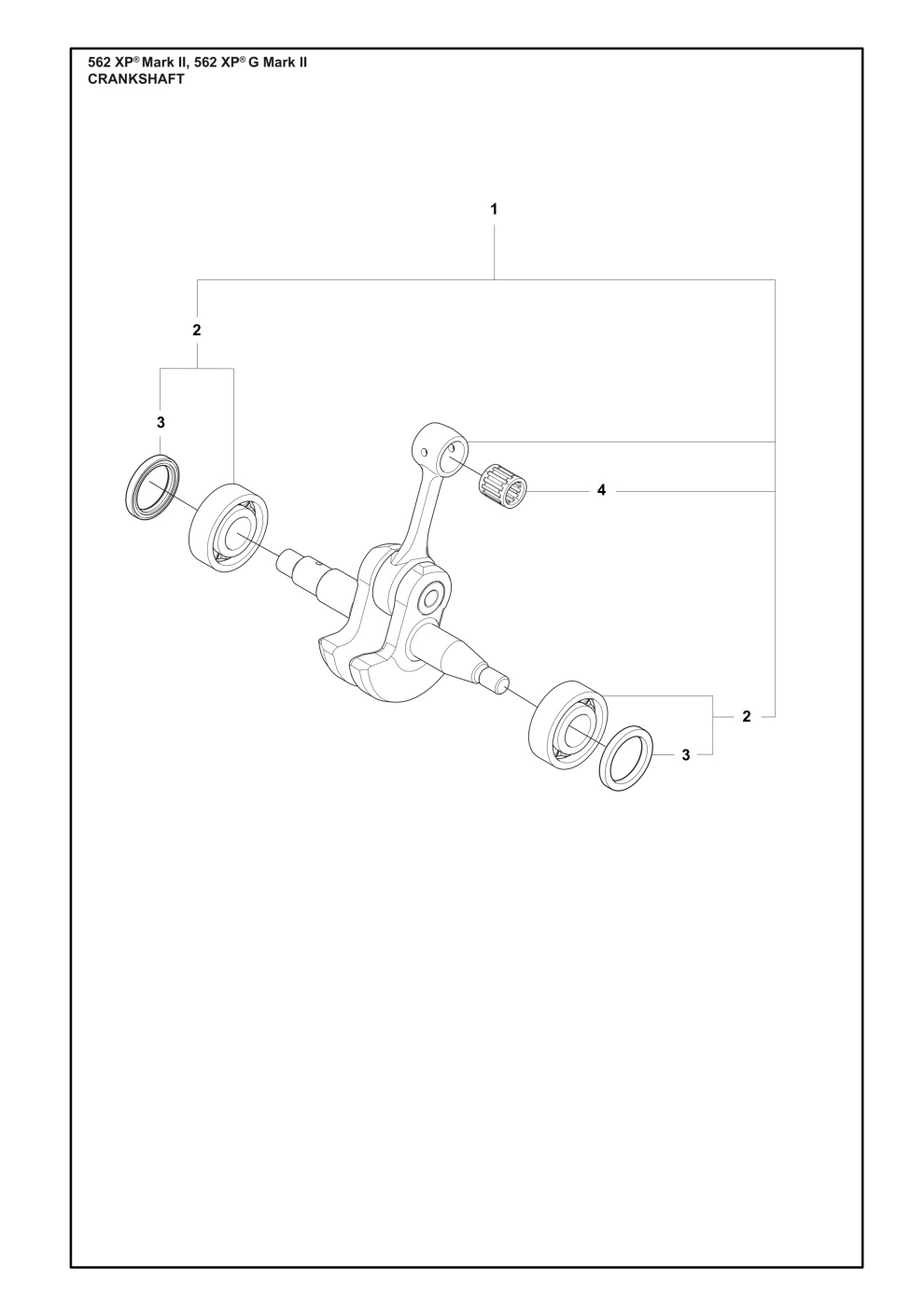 Kurbelwellensatz groß Sms 562Mk 5368995-02