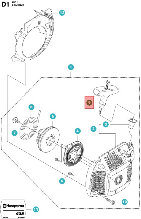 Startergriff 5372325-01