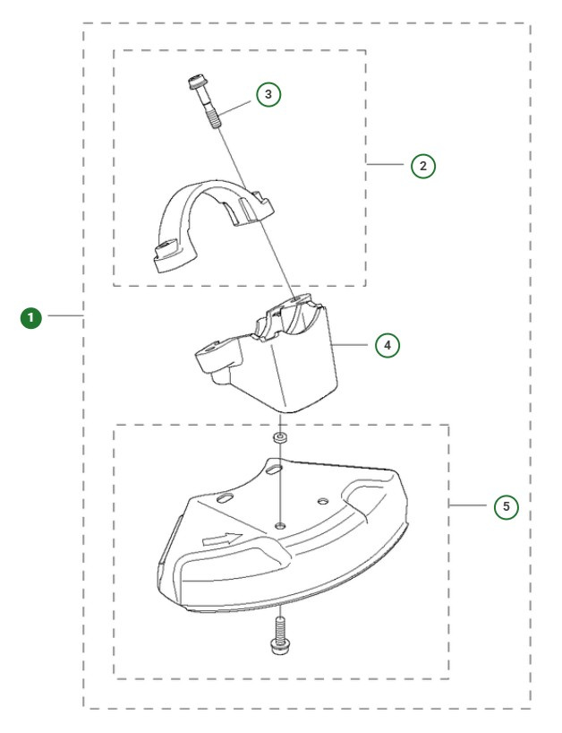 Klingenschutz mit Adapter, 200 mm
