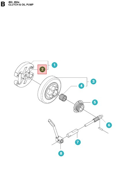 Kupplungsfeder 340-353/440-462/545/550