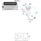 Kolben 55mm Husqvarna 390XP Kolben 55mm Husqvarna 390XP