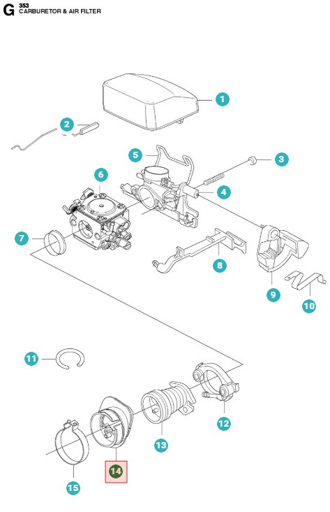 Zwischenwand, Einlass 5374228-01