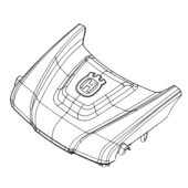 Vordere Abdeckung mit Husqvarna Dec 5375696-02 Vordere Abdeckung mit Husqvarna Dec 5375696-02